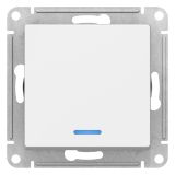 ATLASDESIGN 1-клавишный ВЫКЛЮЧАТЕЛЬ с подсветкой, сх.1а, 10АХ, механизм, ЛОТОС ATN001313 Systeme Electric