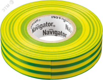 Изолента ПВХ желто-зеленая 15мм 20м 17355 Navigator Group
