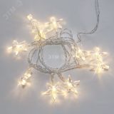Гирлянда светодиодная Звездочки 1,5 м, 10 LED, прозрачный ПВХ, свечение тёплый белый, 2 х АА (батарейки не в комплекте) 303-091 Neon-Night