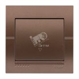 DERIY Выключатель проходной ПБТ светло-коричневый металлик 702-3131-105 Lezard