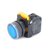 Кнопка SB5 с подсвет в сборе модуль 22мм синяя пластик 230-240ВAC 1НО SB5AW36M1 Systeme Electric