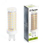 Лампа светодиодная LED 15вт 230в G9 белый капсульная 38213 FERON