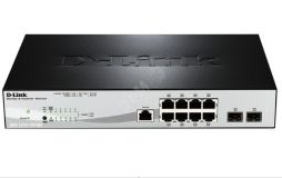 Коммутатор управляемый PoE L2 8 портов 10/100/1000 Мб/с, 2хSFP 95173 D-Link