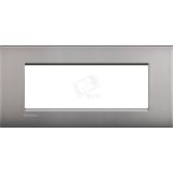 LivingLight Рамка AIR 7 постов Матовый никель LNC4807NK BTicino