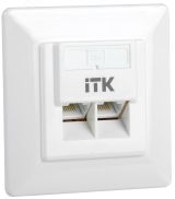 Розетка информационная внутренняя RJ45 кат. 5Е UTP 2 порта CS2-1C5EU-2-1 ITK