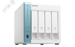 Сетевое харнилище 4 отсека 3,5''/2,5'', Annapurna Labs AL-214 1,7 ГГц, DDR4 1 Гб 128070 QNAP
