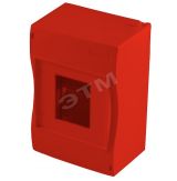 Щиток ЩРн-П-2/4 без двери IP40 красный КМ2040-02-И HEGEL