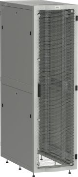 Шкаф серверный ITK LINEA S 19'' 48U 600х1000мм перфорированная дверь серый LS35-48U61-2PP ITK