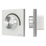 Панель SMART-P98-DIM-G-IN White (230V, 1.5A, 0/1-10V, Rotary, 2.4G) (ARL, Стекло) 028432 Arlight