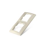 Севиль Рамка двухместная горизонтальная слоновая кость (ivory) Б-С0044 UNIVersal