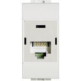 LivingLight Розетка компьютерная RJ45 UTP категория 6 IDC 110 белый N4262C6 BTicino