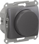 GLOSSA СВЕТОРЕГУЛЯТОР (диммер) повор-нажим, LED, RC, 400Вт, мех.,  ГРАФИТ GSL001323 Systeme Electric