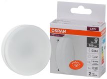Лампа светодиодная LED 12 Вт GX53 4000К 960Лм таблетка 220 В (замена 100Вт) OSRAM 4058075582187 LEDVANCE