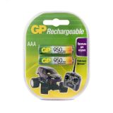 Аккумулятор перезаряжаемый GP 95AAAHC AAA, емкость 950 мАч - 2 шт. в клемшеле 8829 GP
