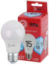 Лампа светодиодная A60-15W-840-E27 R диод, груша, 15Вт, нейт, E27 Б0046356 ЭРА