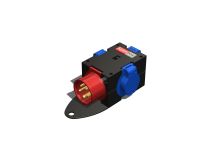 Устройство распределительное переносное пластик IP44 16A корпус 78х195х80 черный 00-00010867 AlpenBox