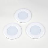ULM-F40-6W/4200K/DIM SENSOR IP20 WHITE Светильник светодиодный накладной, ультратонкий с бесконтактным выключателем, диммер. Круглый. D85х6,5мм. 255Lm. Белый. ТМ UL-00002887 Uniel
