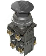 КЕ-192 У2 исп.5, черный, 4р, гриб без фиксации, IP54, 10А ,660В, выключатель кнопочный  (ЭТ) ET529334 Электротехник