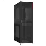 Шкаф серверный 48U 600х1070 передняя дверь: стекло IP41. задняя дверь: одностворчатая перфорированная IP20. боковые панели: перфорированные. цвет: черный RAL9005  NS 6148.9132 SYSMATRIX