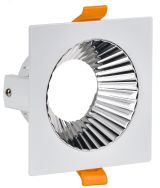 LIGHTING Светильник 4109 встраиваемый поворотный под лампу GU10 белый/хром пластик IEK LT-UVB0-4109-GU10-1-K23 IEK