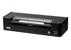 Переключатель KVM настольный, 3 порта, DisplayPort, USB, 4096 x 2160 1000615577 Aten