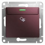 GLOSSA Карточный выключатель схема 6 баклажановый GSL001169 Systeme Electric