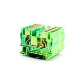 Клемма заземления , зажим push-in, 2 точки подключения, 6 кв.мм VPR-6-PE-YG DKC