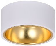 LIGHTING Светильник 4017 накладной потолочный под лампу GX53 белый/золото IEK LT-UPB0-4017-GX53-1-K55 IEK