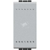 LivingLight Переключатель с автоматическими клеммами 1 модуль алюминий NT4003A BTicino