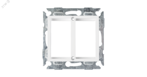 Адаптерная панель Valena на 2 вставки Mosaic 225x45мм белая ЭКО53047 NIKOMAX