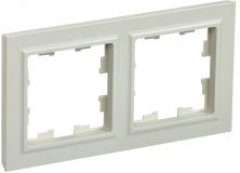 BRITE Рамка 2 поста РУ-2-БрКр бежевый BR-M22-K10 IEK