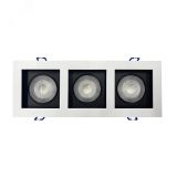 Светильник светодиодный ДВО-213 3x8W 4000K 55° белый карданный IP40  JazzWay 5005662 JazzWay