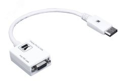 Кабель-переходник DisplayPort М на VGA F, 0.3 м., белый 1000485707 Kramer