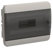 TEKFOR Корпус пластиковый встраиваемый ЩРВ-П-12 IP41 черная прозрачная дверь IEK TF5-KP12-V-12-41-K01-K03 IEK