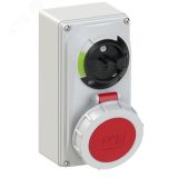 Розетка настенная 16А/400V/3P+N+E/IP67, с         выключателем и блокировкой 00-00002445 PCE