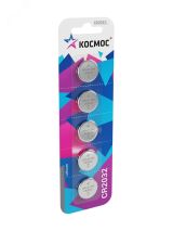 Батарейка  CR2032 3V Lithium 5BL KOC20325BL Космос