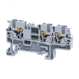 Клемма с 3-мя контактами push-in 4 кв.мм OptiClip СP-4-TRIPLET-I-BU-синий 331849 КЭАЗ