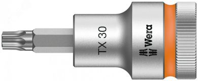 Головка торцевая со вставкой 8767 C HF TORX Zyklop DR 1/2 с фиксацией крепежа TX 30 x 60 мм WE-003833 Wera