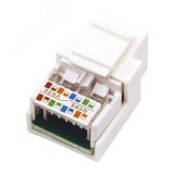 Модуль Keystone Jack RJ-45(8P8C) UTP неэкраниров. категория 5e 180 градус белый, 03-1011 REXANT