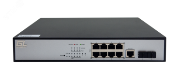 Управляемый L2 PoE коммутатор GIGALINK 8 Base-T 10/100/1000Mb/s ЭКО36884 Gigalink