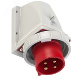 Вилка настенная 32А/400V/3P+E/IP67 00-00015089 PCE