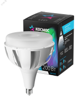 Лампа светодиодная LED 200Вт 220В E40 D192х247 4500К белый 19000 лм КОСМОС KHWLED200WE4045 Космос