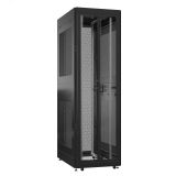 Шкаф серверный 42U 800х1000 передняя дверь: двустворчатая перфорированная IP20. задняя дверь: двустворчатая глухой металл IP51. боковые панели: перфорированные. цвет: черный RAL9005  EX 8042.9452 SYSMATRIX