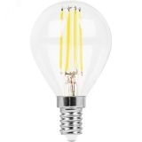 Лампа светодиодная LED 9вт Е14 теплый шар FILAMENT 38001 FERON