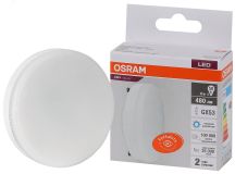 Лампа светодиодная LED 6 Вт GX53 6500К 480Лм таблетка 220 В (замена 50Вт) OSRAM 4058075582033 LEDVANCE