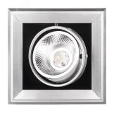 Светильник светодиодный встраиваемый карданный ДВО-1x9W 4000K 24° GREY  IP40 Jazzway 5027145 JazzWay