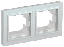 BRITE Рамка 2 поста IP44 РУ-2-БрЖ-44 жемчуг BR-M22-44-K36 IEK