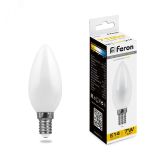 Лампа светодиодная LED 7вт Е14 теплый матовая свеча FILAMENT 25785 FERON