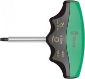 Индикатор крутящего момента с Т-образной рукояткой 300 TX TORX с фиксированным моментом затяжки с защитой от вмешательства в настройки TX 20 x 4.0 Нм WE-005090 Wera