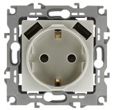 Розетка 2P+E 16A-250В, штор. с 2xUSB 5В-3А, Эра12, перламутр (10/100/2000) 12-4109-15 Б0047849 ЭРА